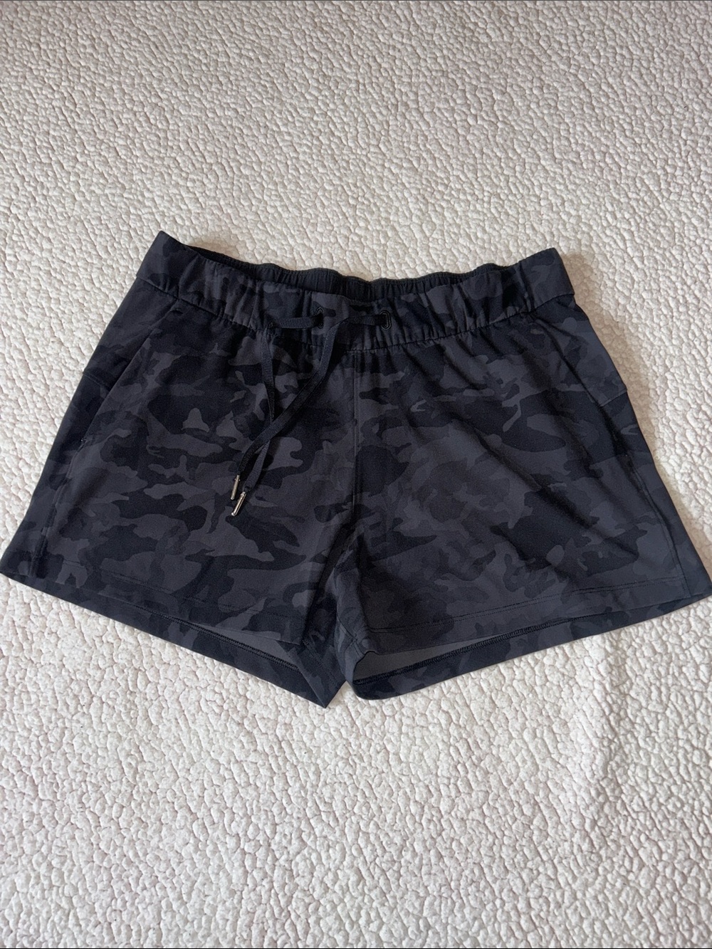 lululemon athletica Black Camo Athletic Shorts